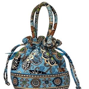 Vera Bradley Emma Cinch Tote in Blue Bali - Retired Pattern